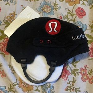 🏒🥅🍁🖤New Black Lululemon Athletica Hockey Helmut Toque 🖤🍁🥅🏒